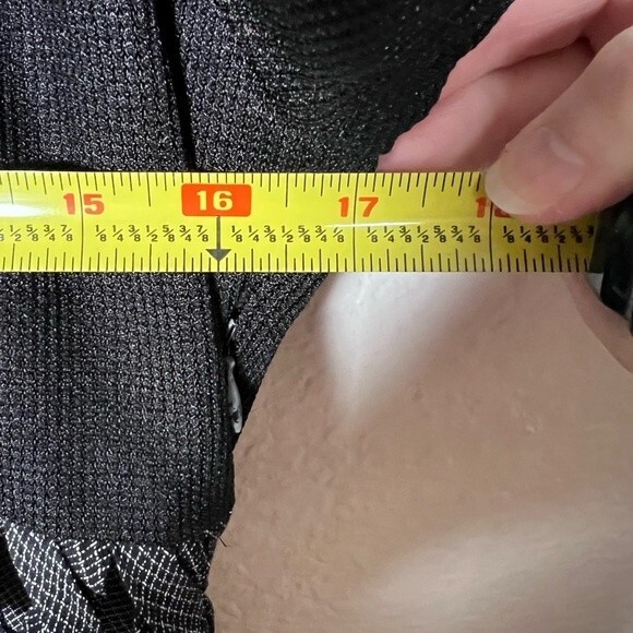 J.S.J. Sz 2P Sheath Maxi Dress Black with Overlay Side Zip - Picture 10 of 11